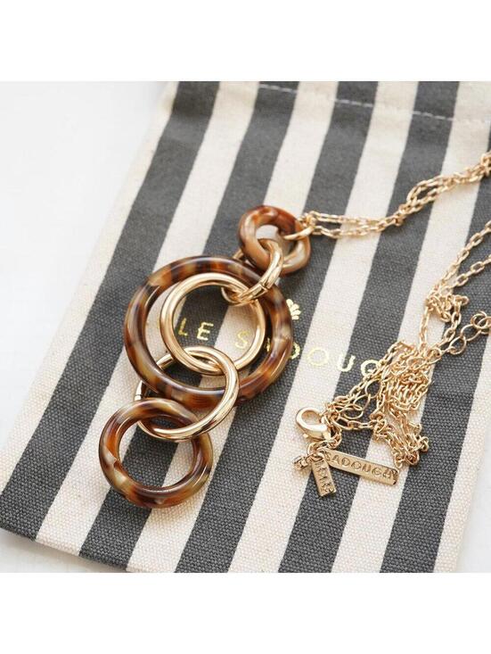 Lele Sadoughi Jewelry - Lele Sadoughi Triple Hoop Pendant Necklace